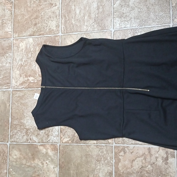 Mark. Black Midi Dress with Gold Accents Size Large - Picture 5 of 5